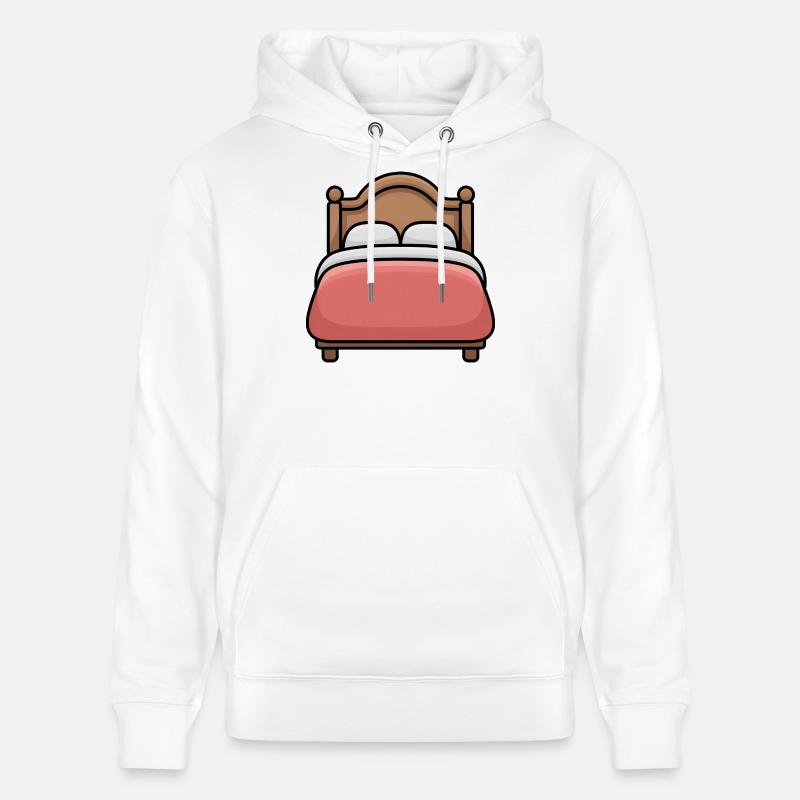 Bed - Comic Bed - Stanley/Stella CRUISER Unisex Organic Hoodie - white