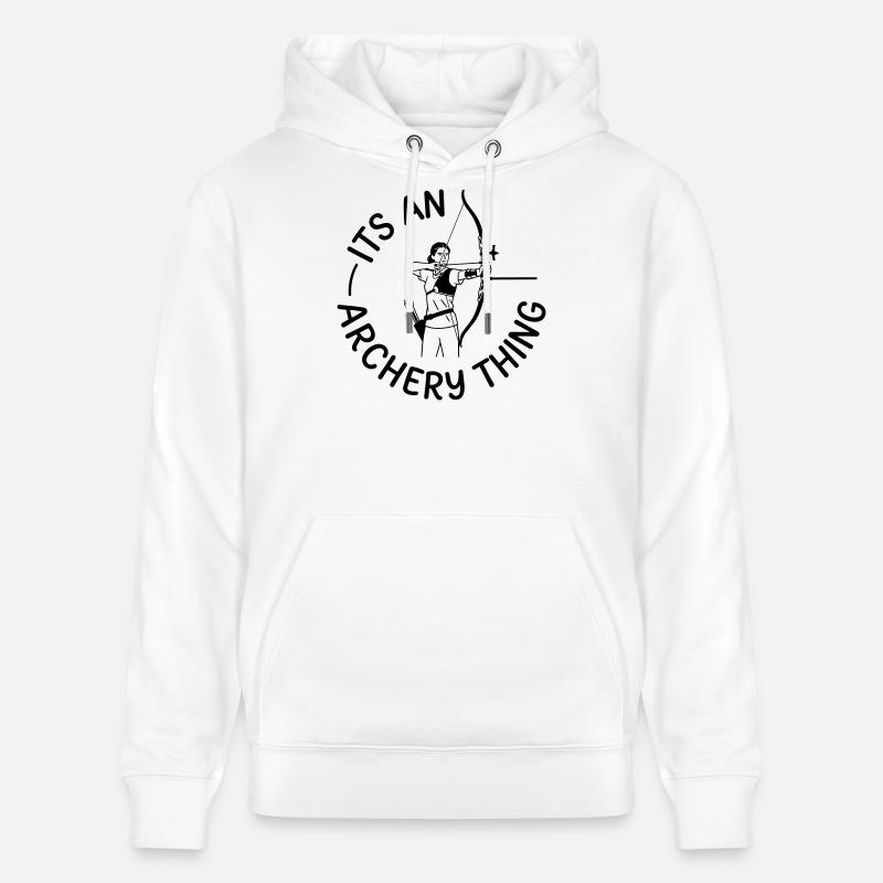 Archery - Stanley/Stella CRUISER Unisex Organic Hoodie - white
