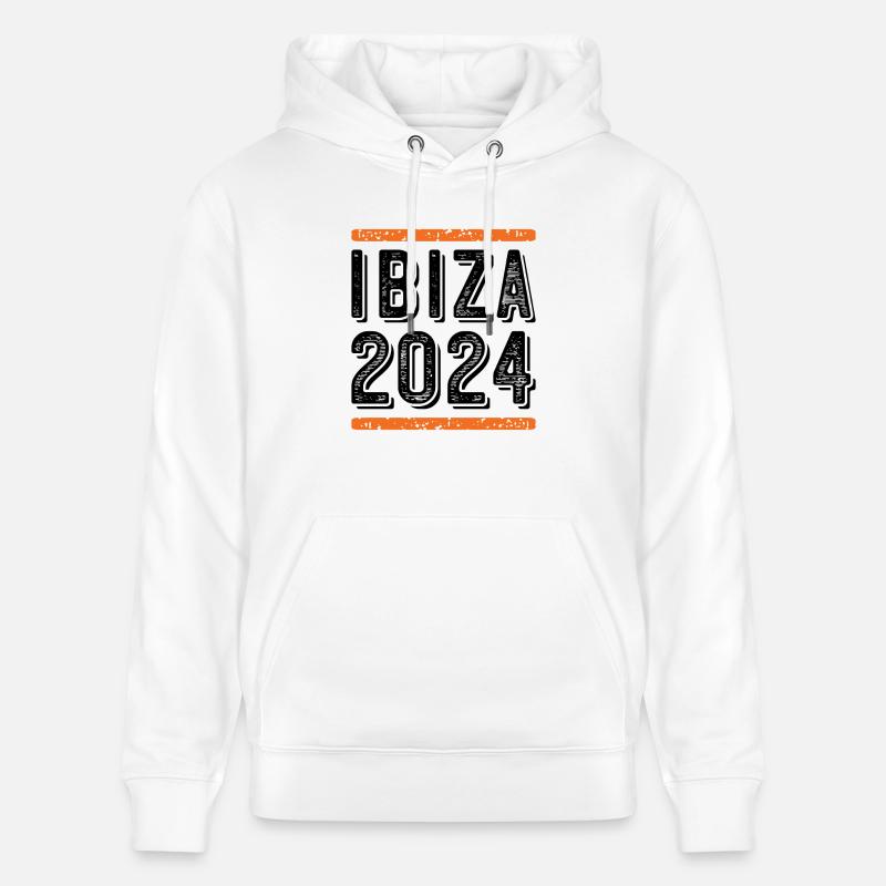 Ibiza Millésime 2024 - Sweat à capuche bio CRUISER Stanley/Stella Unisexe - blanc