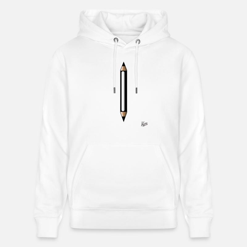 Crayon : Deux, c’est mieux ! - Sweat à capuche bio CRUISER Stanley/Stella Unisexe - blanc