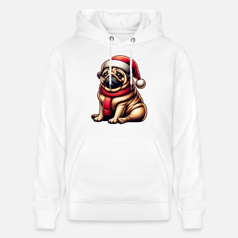 Noël - Sweat à capuche bio CRUISER Stanley/Stella Unisexe - blanc