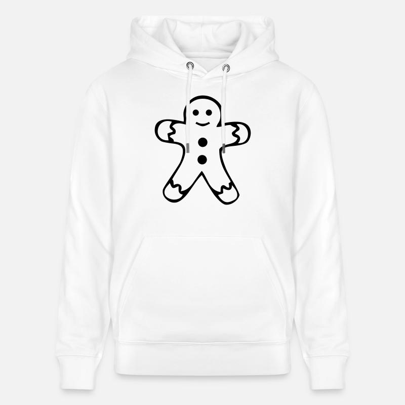 lebkuchenmann_01 - Sweat à capuche bio CRUISER Stanley/Stella Unisexe - blanc
