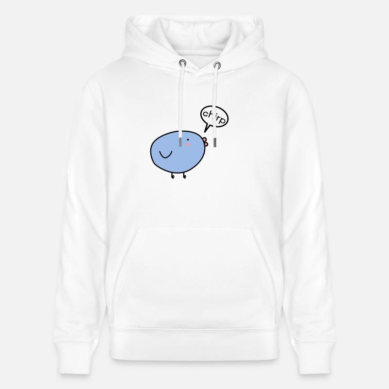 Chirp Vogel Comic - Stanley/Stella Unisex Bio-Hoodie CRUISER  - Weiß