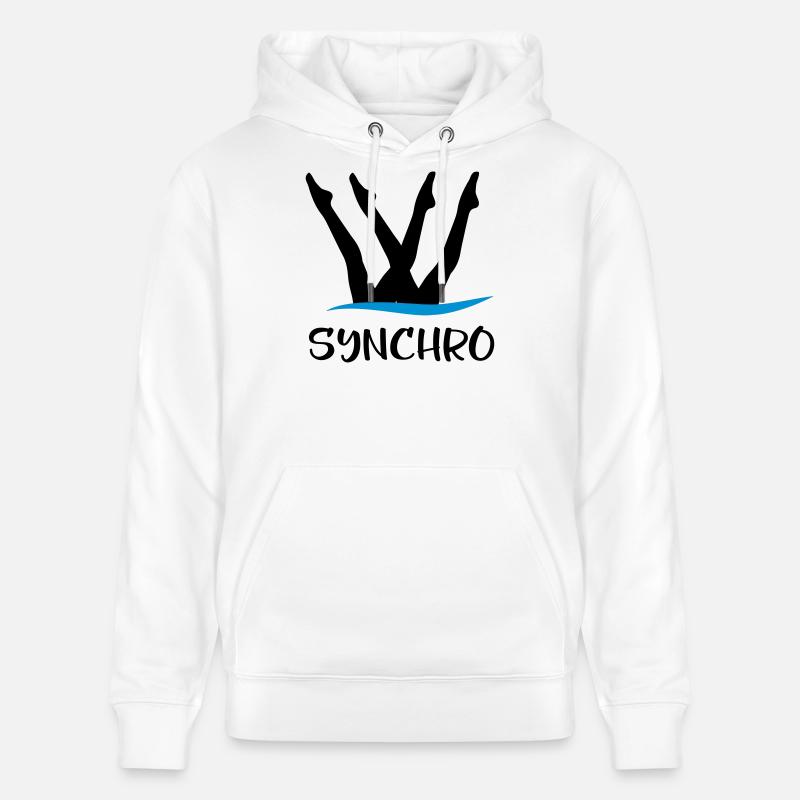 Synchronschwimmen - Stanley/Stella Unisex Bio-Hoodie CRUISER  - Weiß