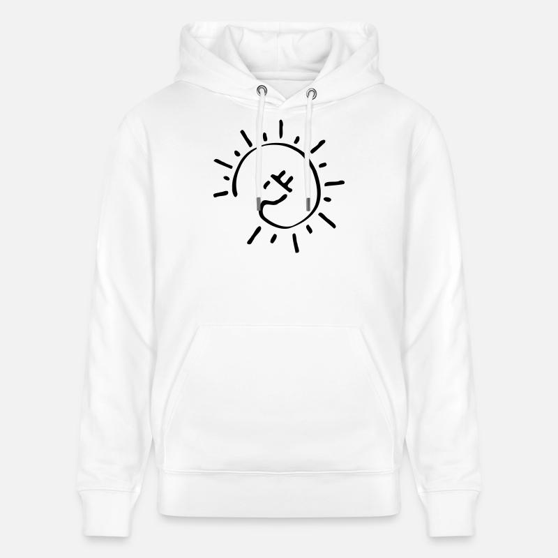 cable solaire Électromobilité Énergie durable - Sweat à capuche bio CRUISER Stanley/Stella Unisexe - blanc