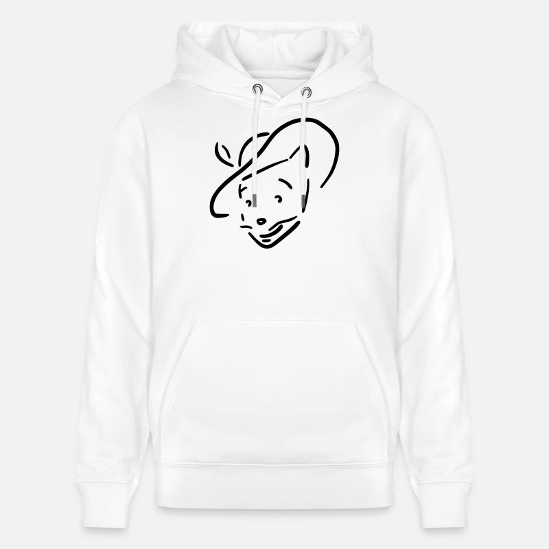 chat botté - Sweat à capuche bio CRUISER Stanley/Stella Unisexe - blanc