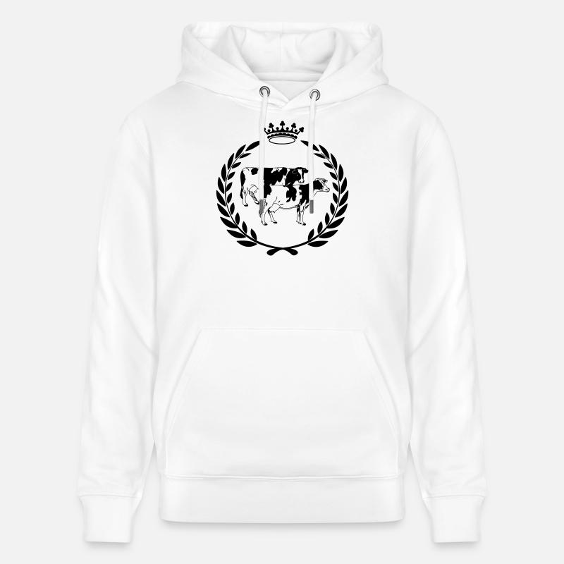 Couronne de laurier de vache primée - Sweat à capuche bio CRUISER Stanley/Stella Unisexe - blanc