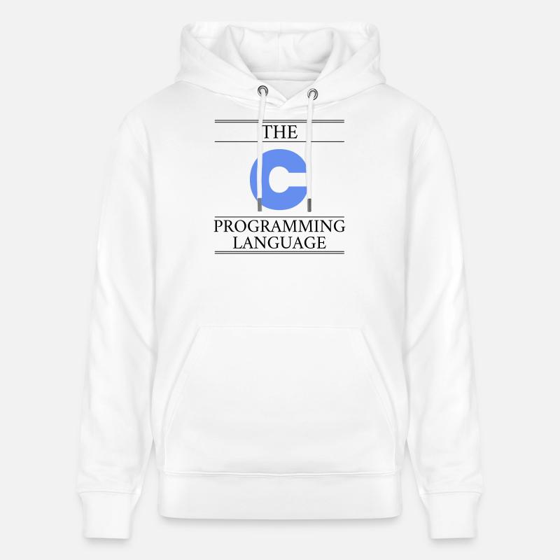Le langage de programmation C - Sweat à capuche bio CRUISER Stanley/Stella Unisexe - blanc