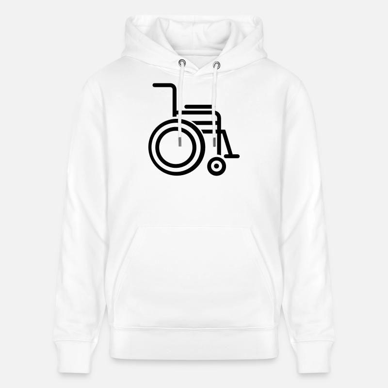 fauteuil roulant - Sweat à capuche bio CRUISER Stanley/Stella Unisexe - blanc