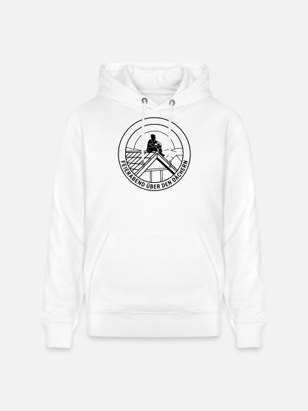 Dachdecker Feierabend über den Dächern - Stanley/Stella Unisex Bio-Hoodie CRUISER - Weiß