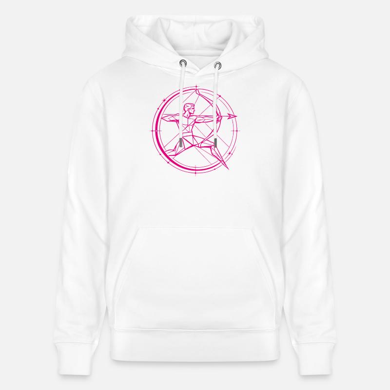 Signe du Sagittaire – But & Liberté - Sweat à capuche bio CRUISER Stanley/Stella Unisexe - blanc