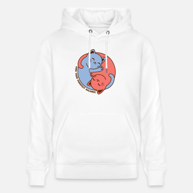 Trouvez votre équilibre parfait - Sweat à capuche bio CRUISER Stanley/Stella Unisexe - blanc