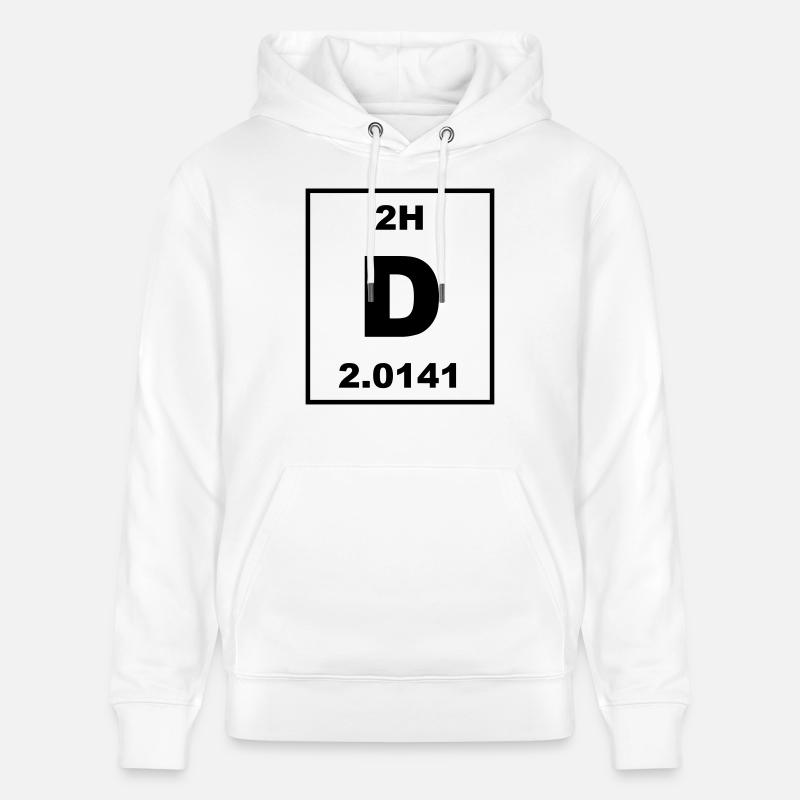D (deuterium) - psml - Sweat à capuche bio CRUISER Stanley/Stella Unisexe - blanc