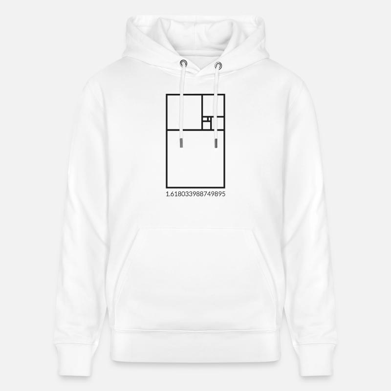 Fibonacci - Sweat à capuche bio CRUISER Stanley/Stella Unisexe - blanc