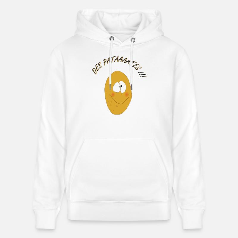 pataaaaates - Sweat à capuche bio CRUISER Stanley/Stella Unisexe - blanc