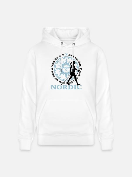 Nordic 2C - Farbwechsel - Stanley/Stella Unisex Bio-Hoodie CRUISER - Weiß