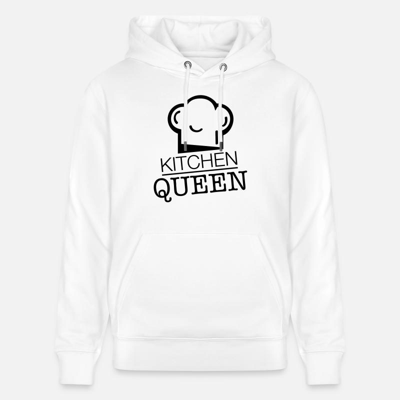 kitchen_queen_rp1 - Sweat à capuche bio CRUISER Stanley/Stella Unisexe - blanc