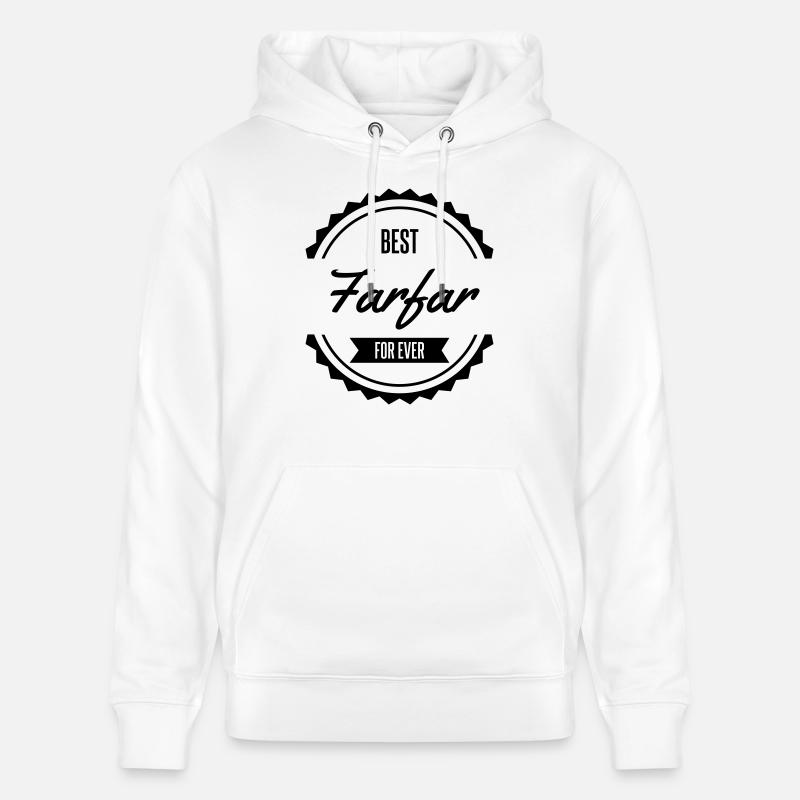 best farfar fader morfar - Sweat à capuche bio CRUISER Stanley/Stella Unisexe - blanc