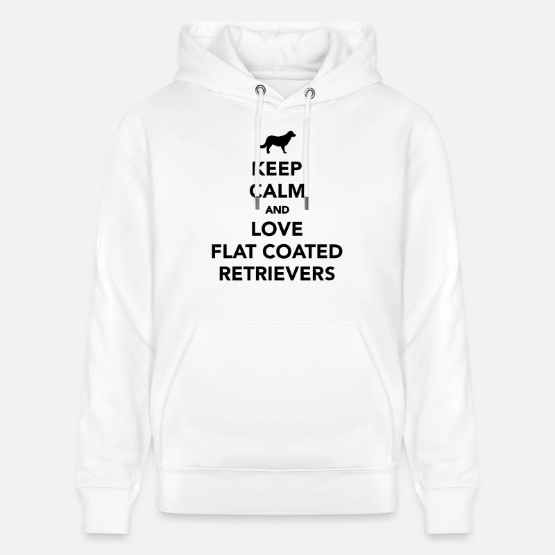 Flat Coated Retriever - Sweat à capuche bio CRUISER Stanley/Stella Unisexe - blanc