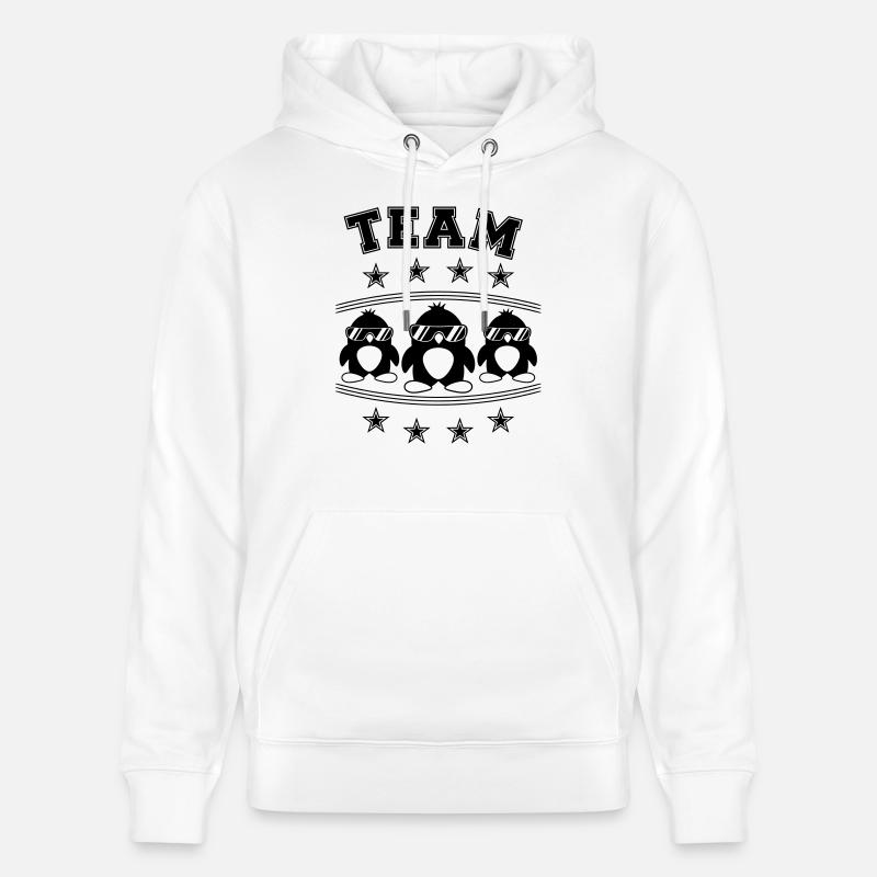 Équipe Pingouins Amis - Sweat à capuche bio CRUISER Stanley/Stella Unisexe - blanc
