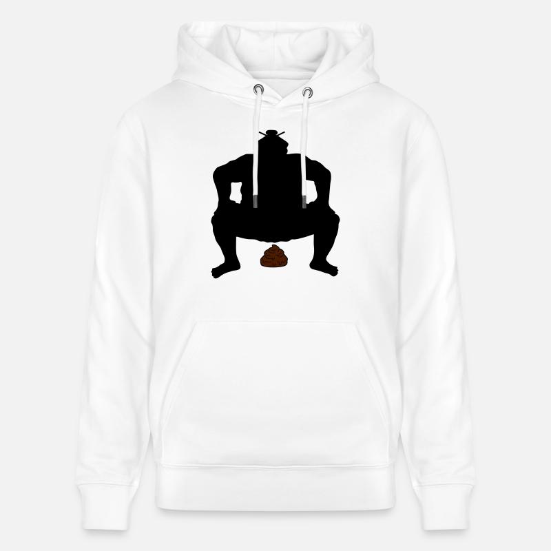 Tas de lutte sumo - Sweat à capuche bio CRUISER Stanley/Stella Unisexe - blanc