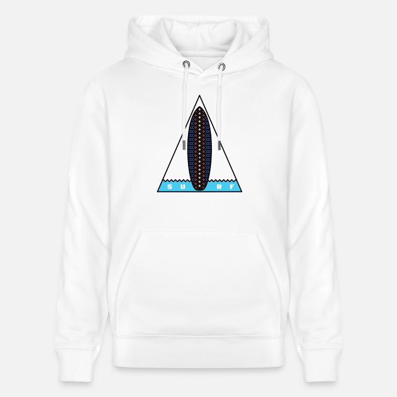 Surf Triangle - Sweat à capuche bio CRUISER Stanley/Stella Unisexe - blanc