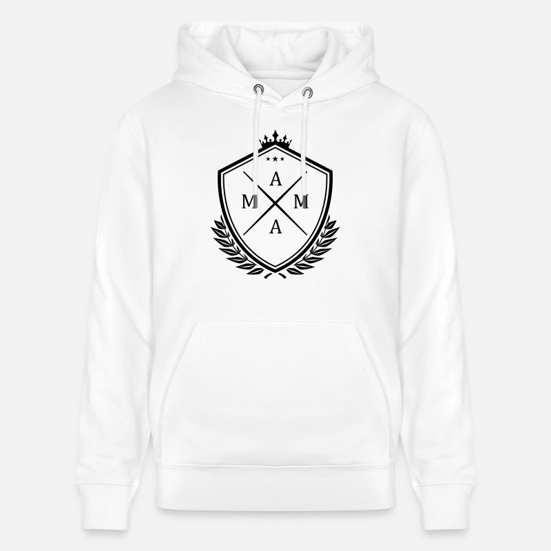 Écusson de maman - Sweat à capuche bio CRUISER Stanley/Stella Unisexe - blanc