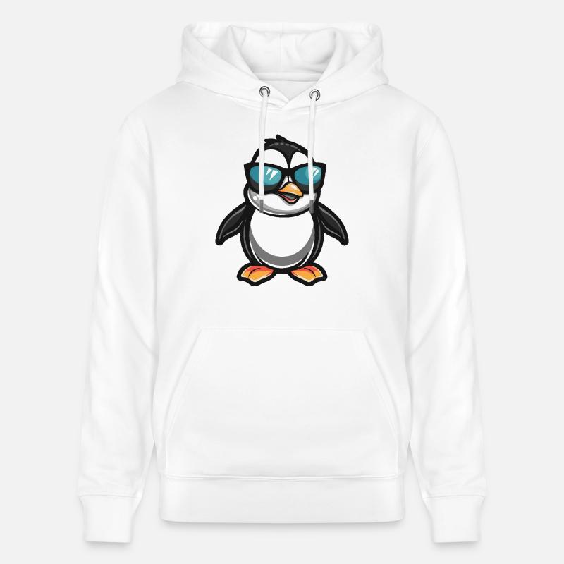 Pinguin Cool Comic - Stanley/Stella Unisex Bio-Hoodie CRUISER  - Weiß