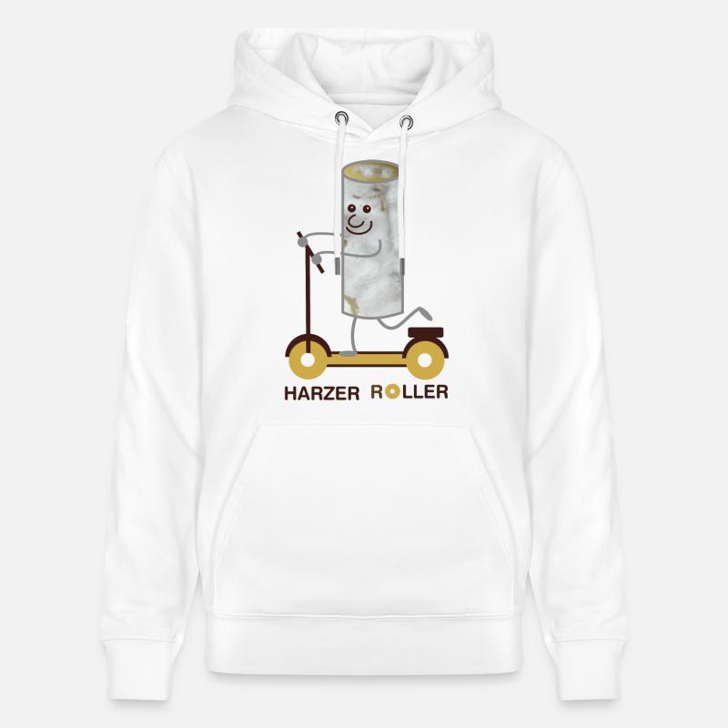Harzer Roller (b) - Stanley/Stella Unisex Bio-Hoodie CRUISER  - Weiß