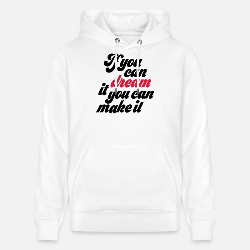 Motivation - Sweat à capuche bio CRUISER Stanley/Stella Unisexe - blanc