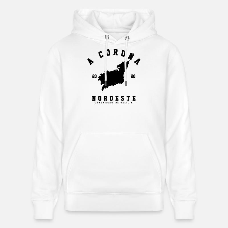 A Coruña - Stanley/Stella Unisex Bio-Hoodie CRUISER  - Weiß