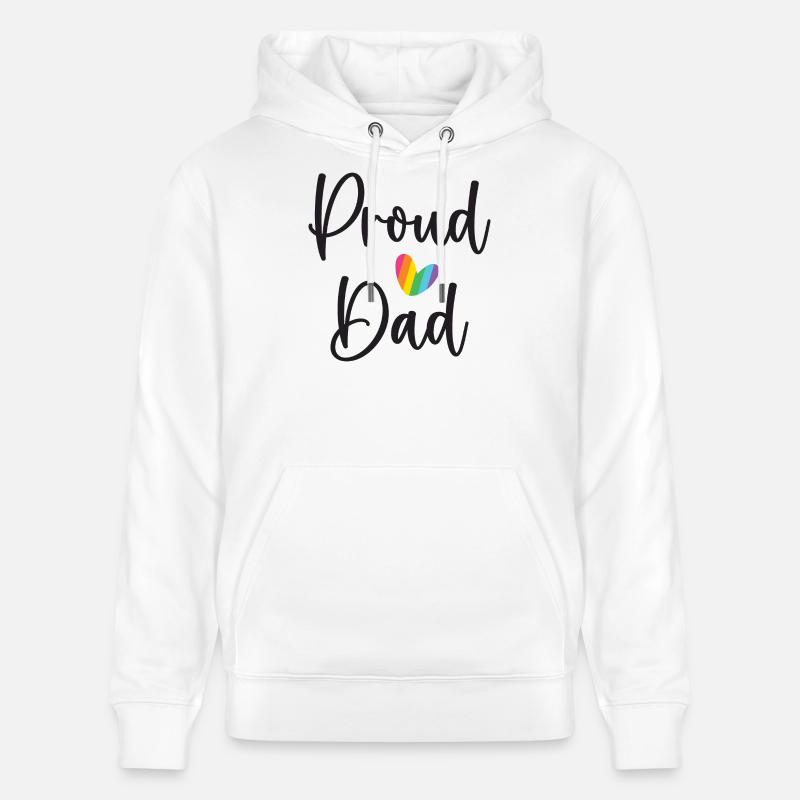 Stolzer Papa - Stanley/Stella Unisex Bio-Hoodie CRUISER - Weiß