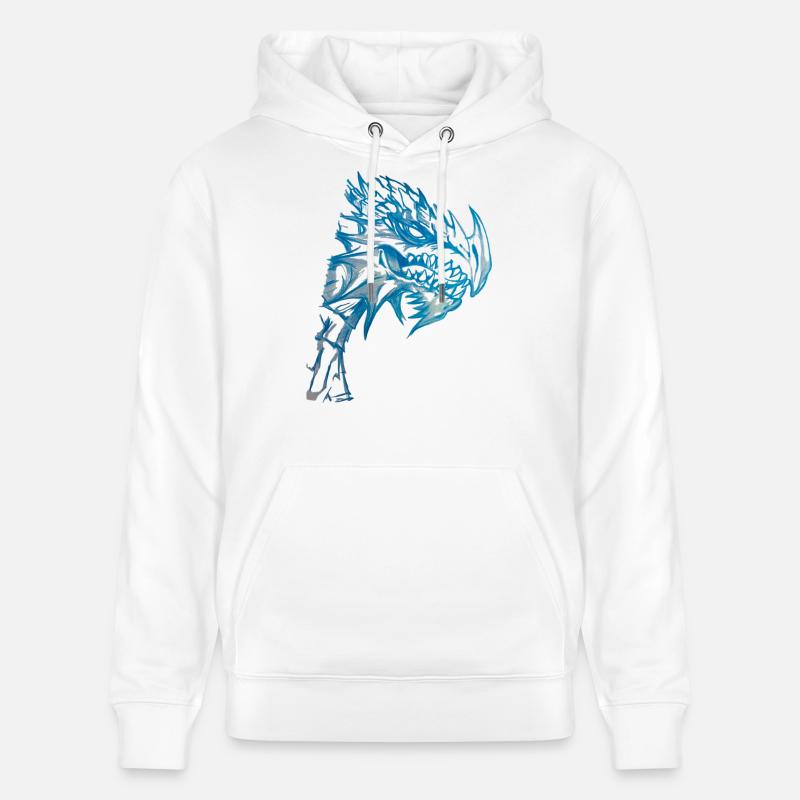 DRAGON - Sweat à capuche bio CRUISER Stanley/Stella Unisexe - blanc