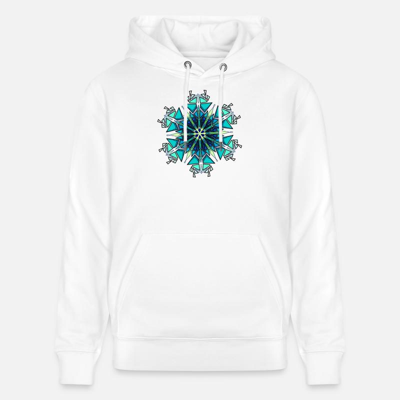 Flocon de neige - Sweat à capuche bio CRUISER Stanley/Stella Unisexe - blanc