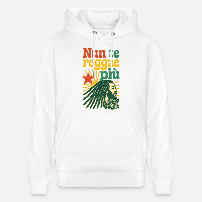 Rasta Reggae Design mit positiver Botschaft - Stanley/Stella Unisex Bio-Hoodie CRUISER - Weiß