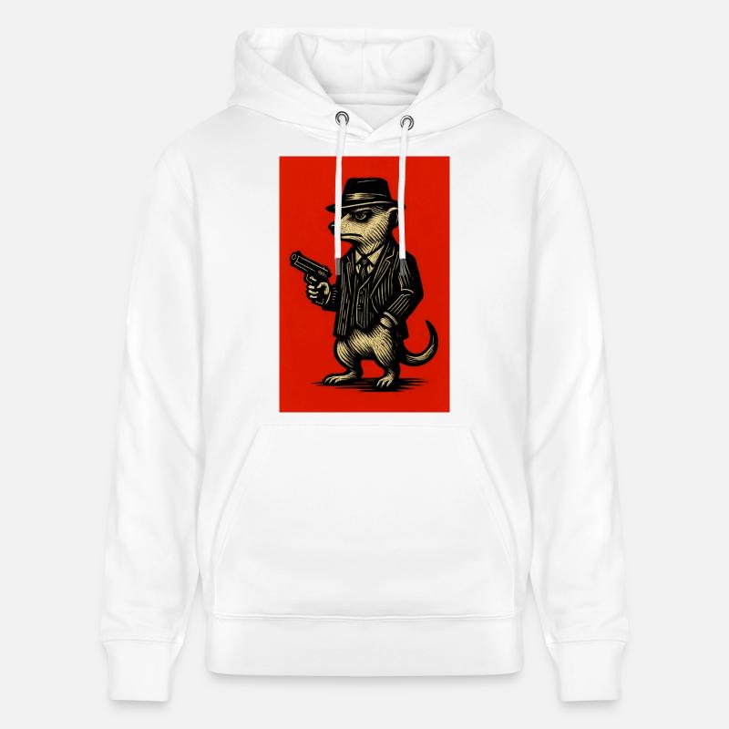 Suricate Bande Dessinée Elder 4 - Sweat à capuche bio CRUISER Stanley/Stella Unisexe - blanc