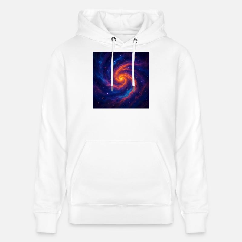 Vortex galactique dans l’espace - Sweat à capuche bio CRUISER Stanley/Stella Unisexe - blanc
