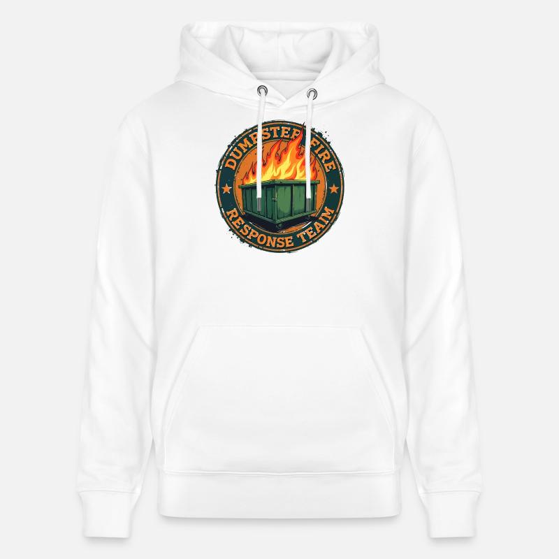 dumpster fire - response team - Sweat à capuche bio CRUISER Stanley/Stella Unisexe - blanc