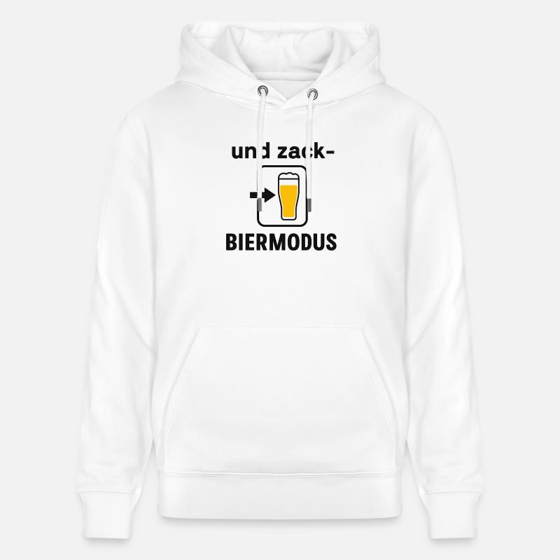 Conception de smartphone en mode bière - Sweat à capuche bio CRUISER Stanley/Stella Unisexe - blanc