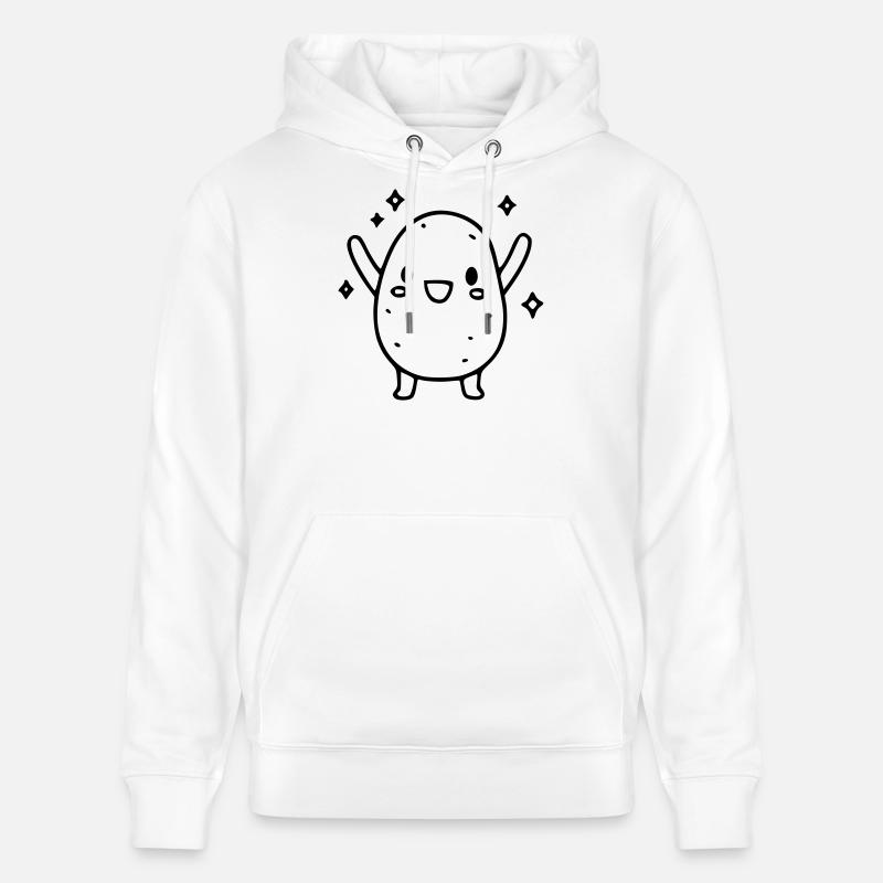 Patate douce douce | Légumes kawaii - Sweat à capuche bio CRUISER Stanley/Stella Unisexe - blanc