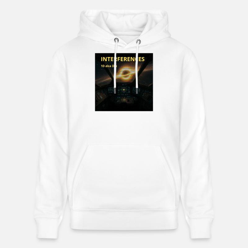 Interferences Cockpit Nebula - Sweat à capuche bio CRUISER Stanley/Stella Unisexe - blanc
