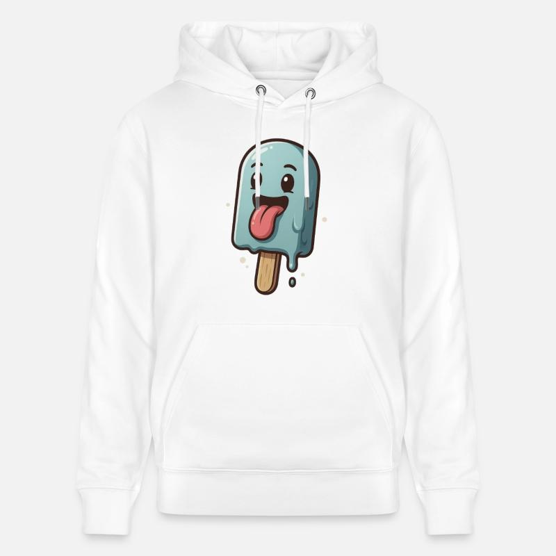 Glaces rieuses - Sweat à capuche bio CRUISER Stanley/Stella Unisexe - blanc