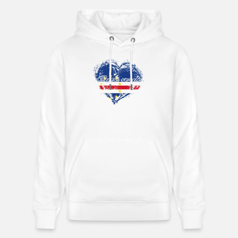 PAYS CADEAU ROOTS AMOUR Cap-Vert - Sweat à capuche bio CRUISER Stanley/Stella Unisexe - blanc