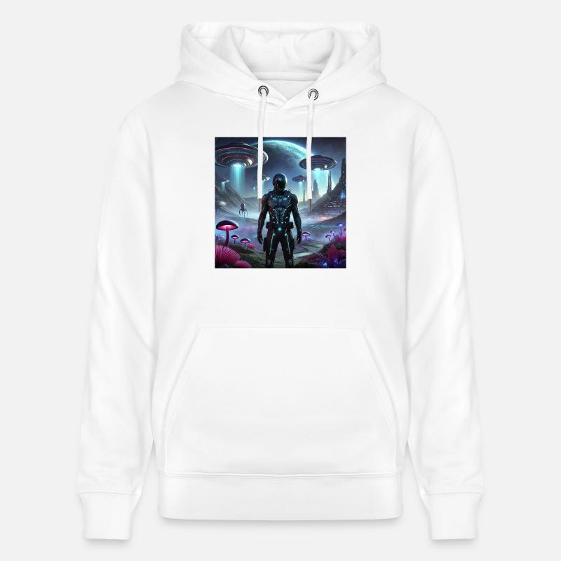 E1CC0E74 D88B 4DC4 8536 7E3A219B2F19 - Stanley/Stella Unisex Bio-Hoodie CRUISER  - Weiß