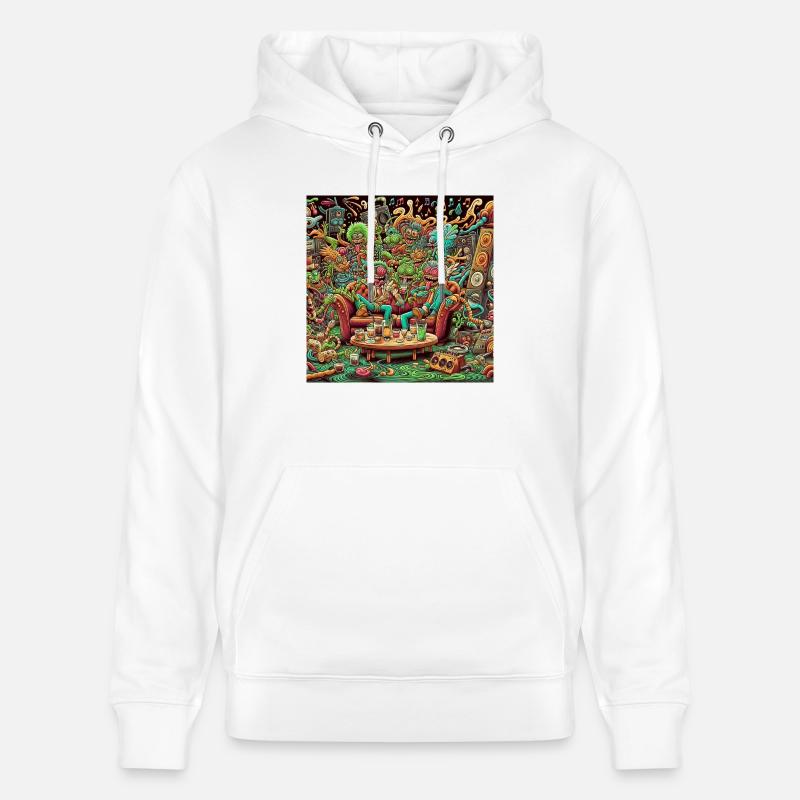 Qu’est-ce que c’est ? - Sweat à capuche bio CRUISER Stanley/Stella Unisexe - blanc