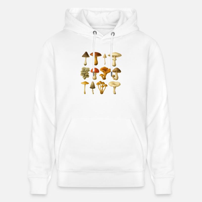 Champignons - Champignons - Champignon Champignon - Sweat à capuche bio CRUISER Stanley/Stella Unisexe - blanc