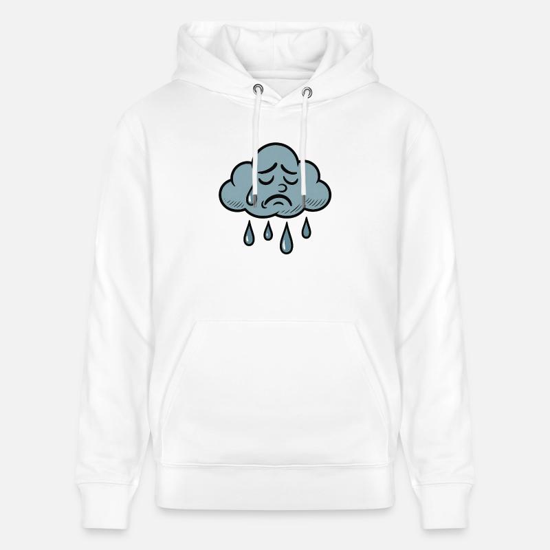 Sad Cloud – Quand c’est trop - Sweat à capuche bio CRUISER Stanley/Stella Unisexe - blanc