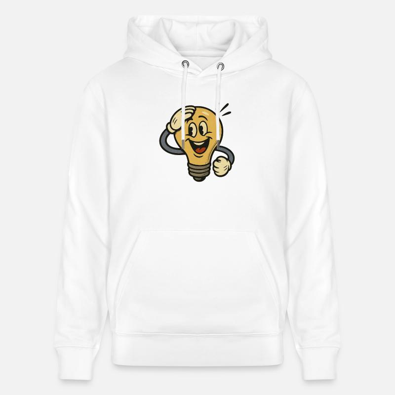 Idée! – Quand l’éclair d’inspiration arrive - Sweat à capuche bio CRUISER Stanley/Stella Unisexe - blanc