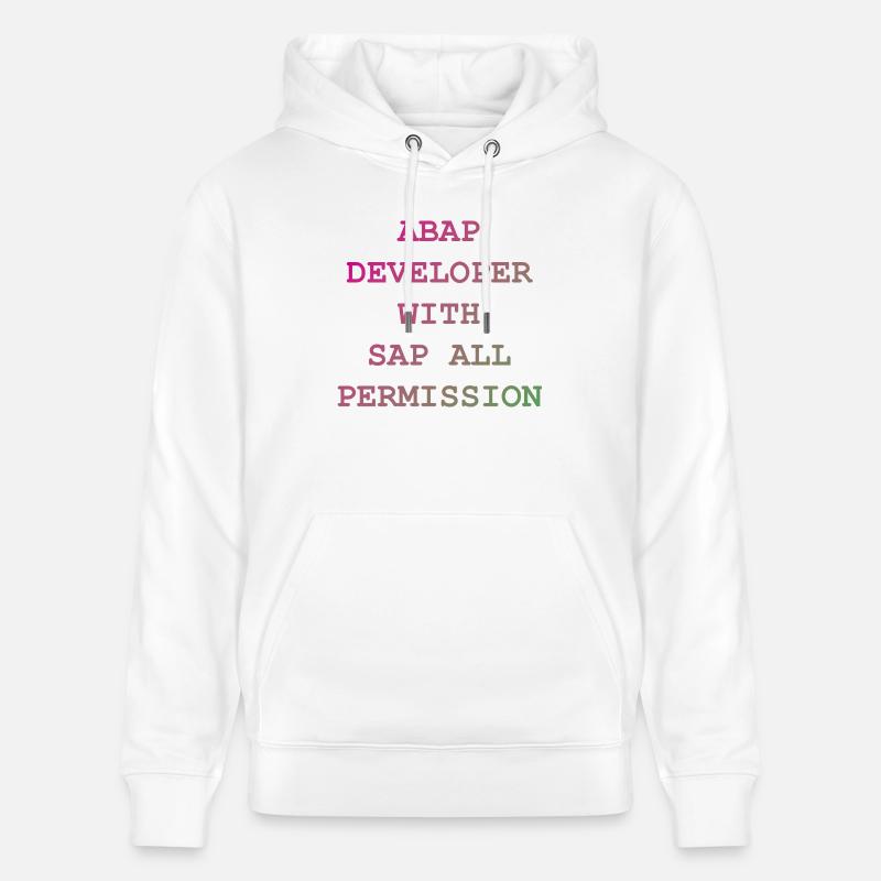 ABAP SAP Developer! idée cadeau - Sweat à capuche bio CRUISER Stanley/Stella Unisexe - blanc