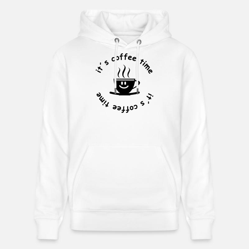 café - Sweat à capuche bio CRUISER Stanley/Stella Unisexe - blanc